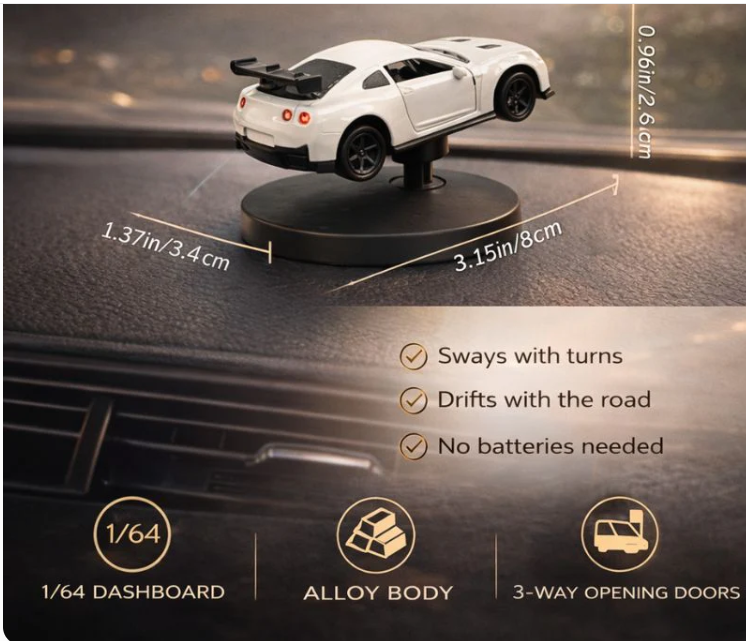 Dashift™ Motion-Reactive Drift Car Dashboard Ornament