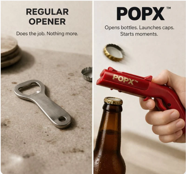 POPX™ | Bottle Cap Launcher Opener