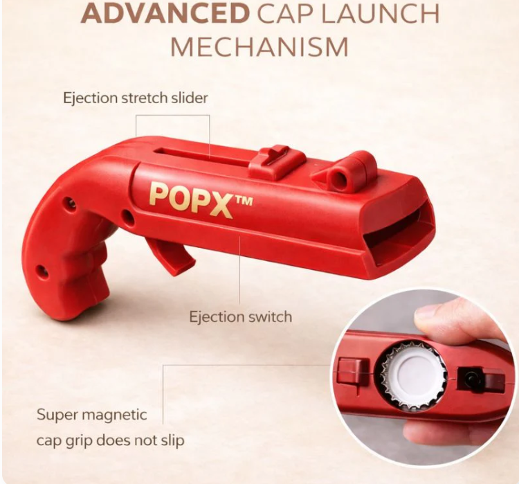 POPX™ | Bottle Cap Launcher Opener