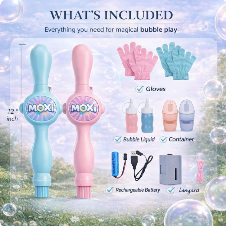 MOXI™ | Light & Mist Bubble Wand