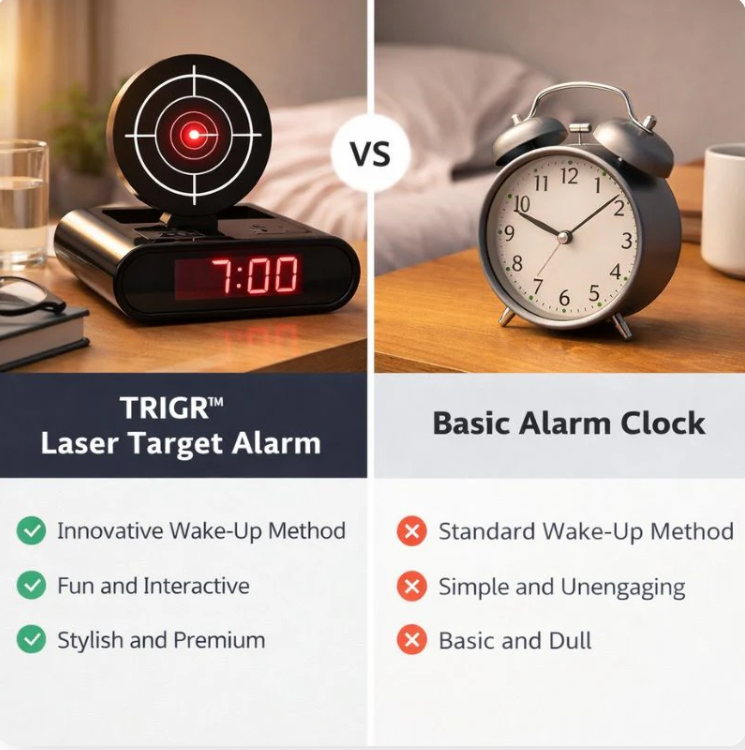 TRIGR™ | Laser Target Alarm Clock