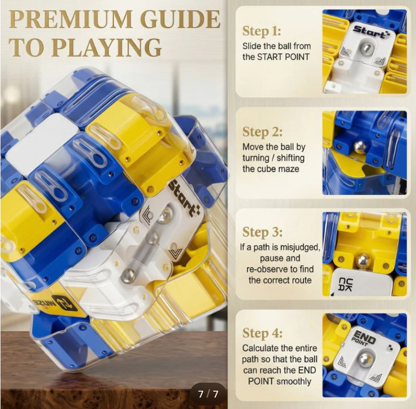 ORBIQ™ 3D Labyrinth Puzzle Cube
