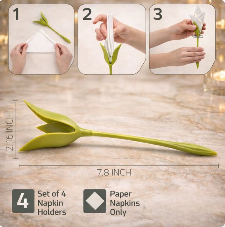 FLORIX™ Flower-Style Napkin Shapers