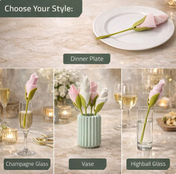 FLORIX™ Flower-Style Napkin Shapers