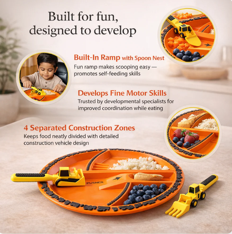 DOZR™ Construction Self-Feeding Plate Set