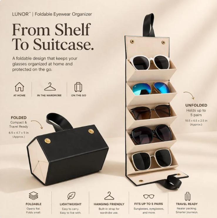 LIMOR - foldable eyewear organizer